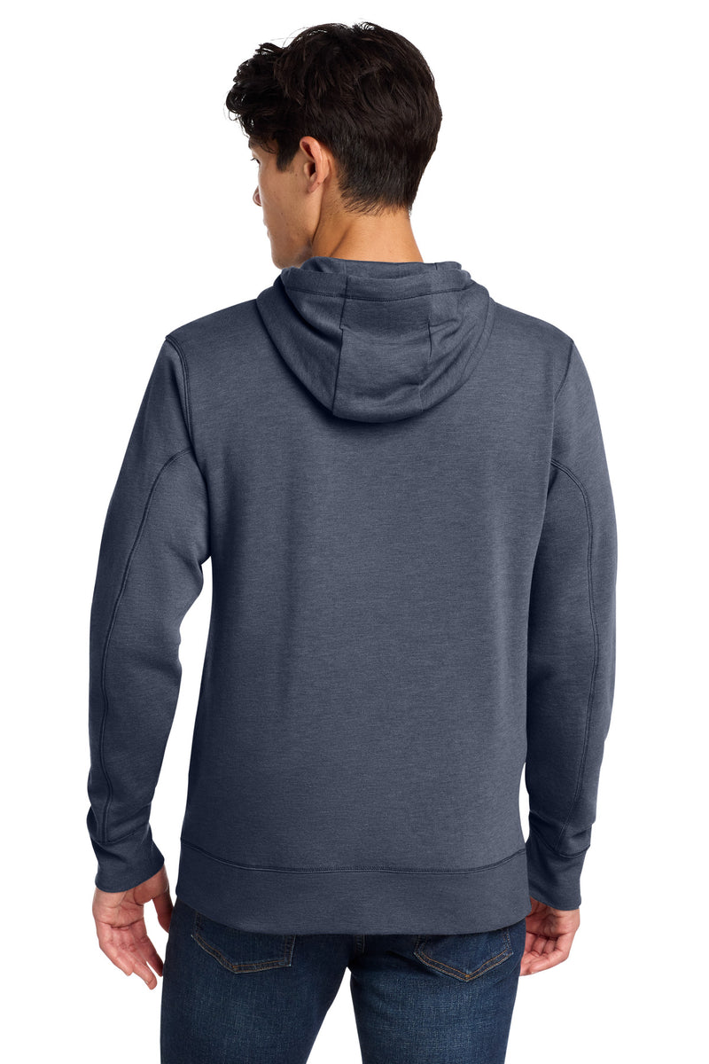 New Era  Tri-Blend Fleece Full-Zip Hoodie - True Navy Heather