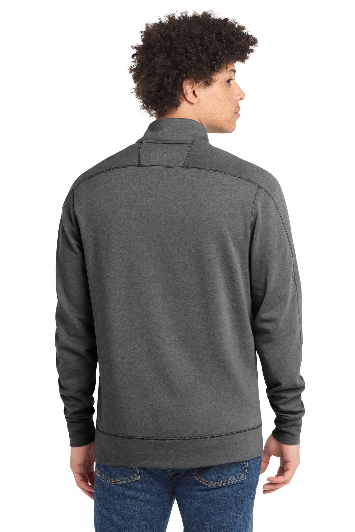 New Era  Tri-Blend Fleece 1/4-Zip Pullover - Black Heather