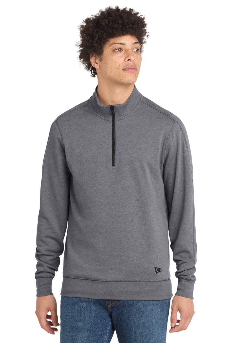 New Era  Tri-Blend Fleece 1/4-Zip Pullover - Shadow Grey Heather