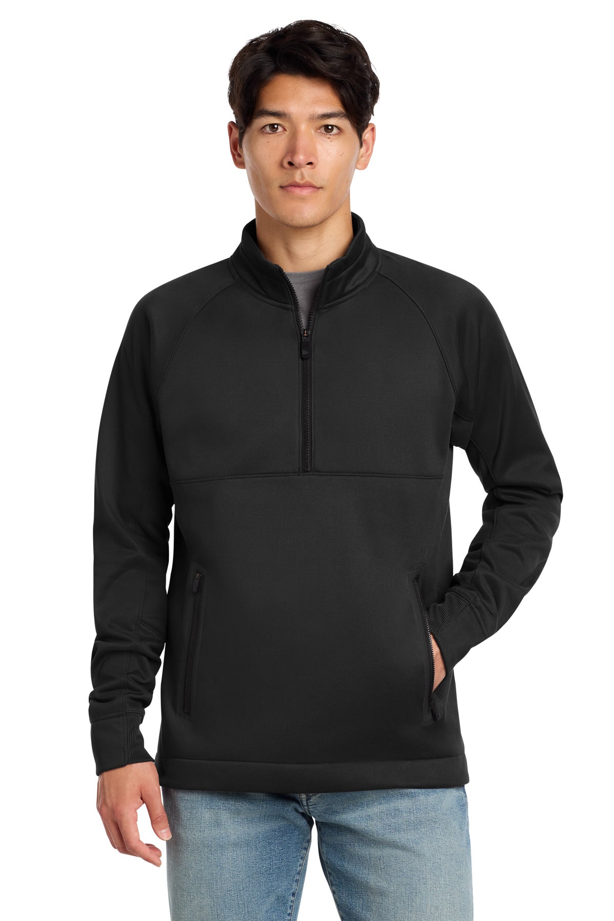 New Era  Venue Fleece 1/4-Zip Pullover - Black