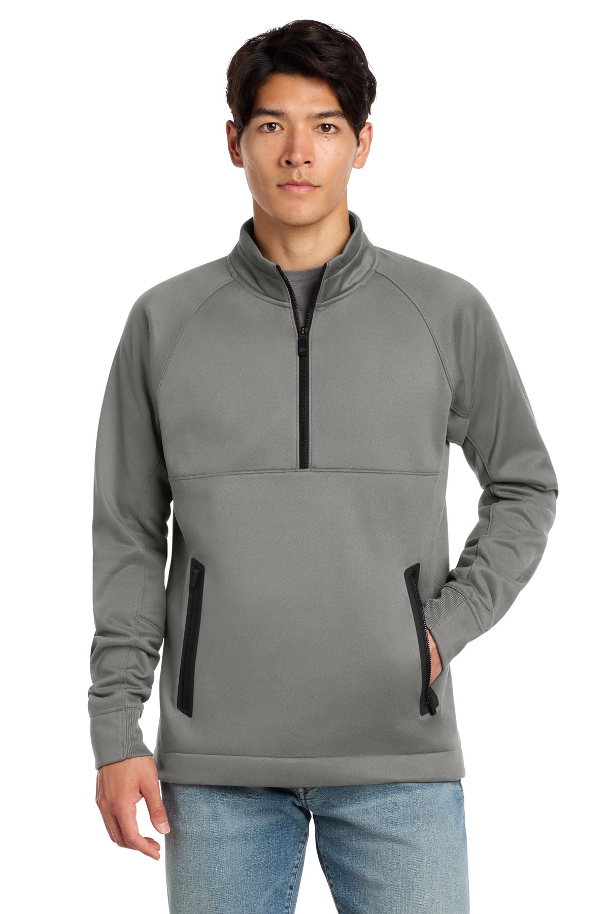New Era  Venue Fleece 1/4-Zip Pullover - Shadow Grey