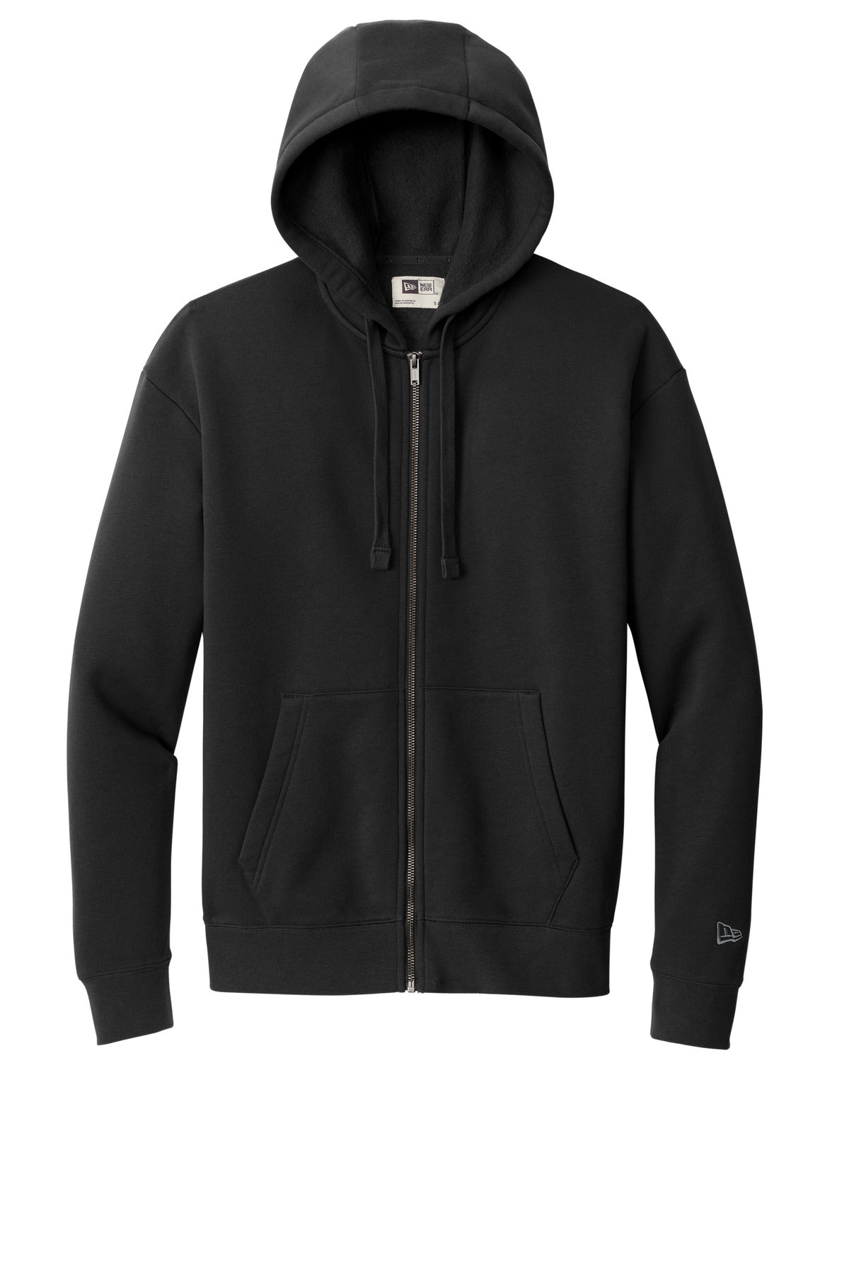New Era Heritage Fleece Full-Zip Hoodie - Black