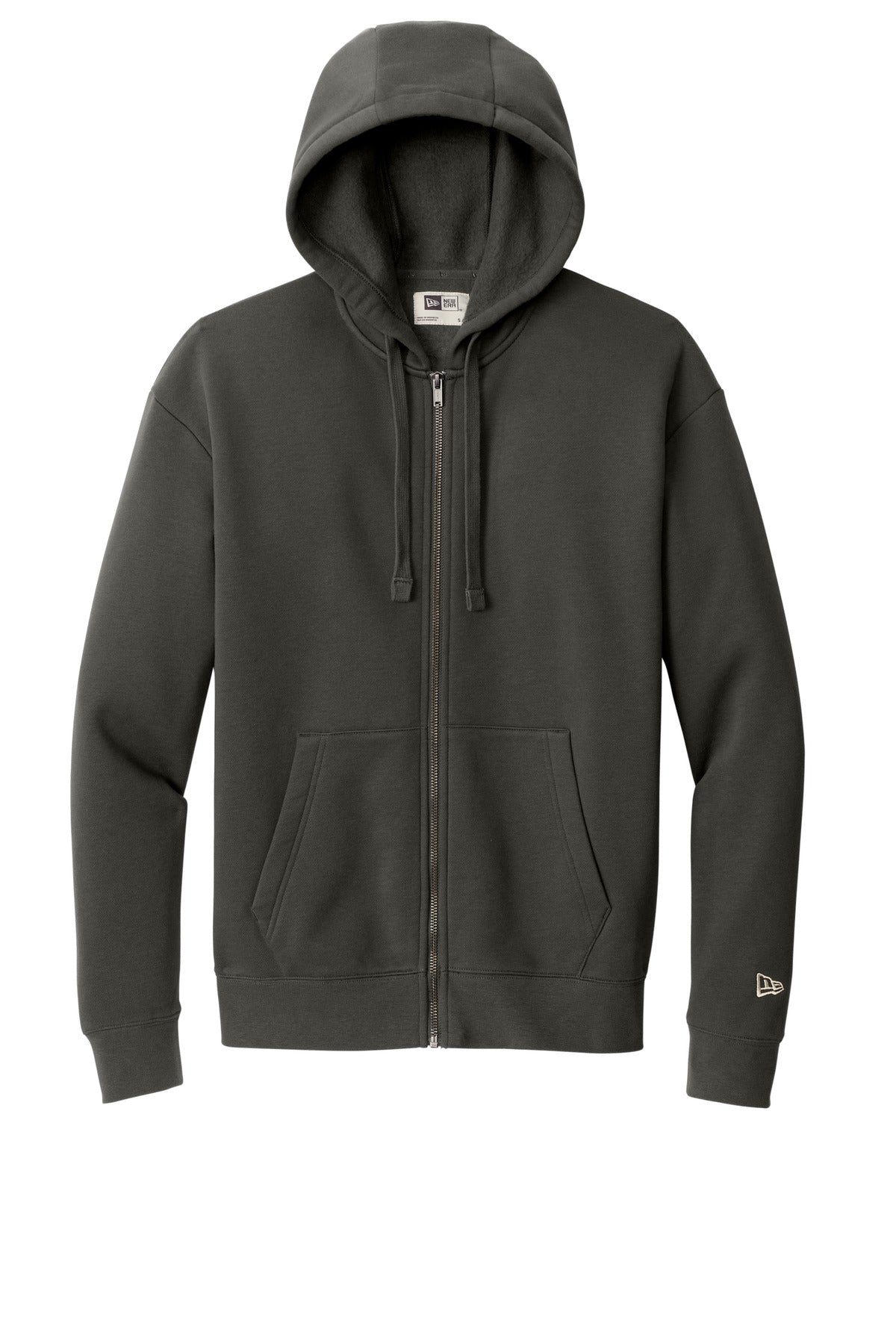 New Era Heritage Fleece Full-Zip Hoodie - Graphite