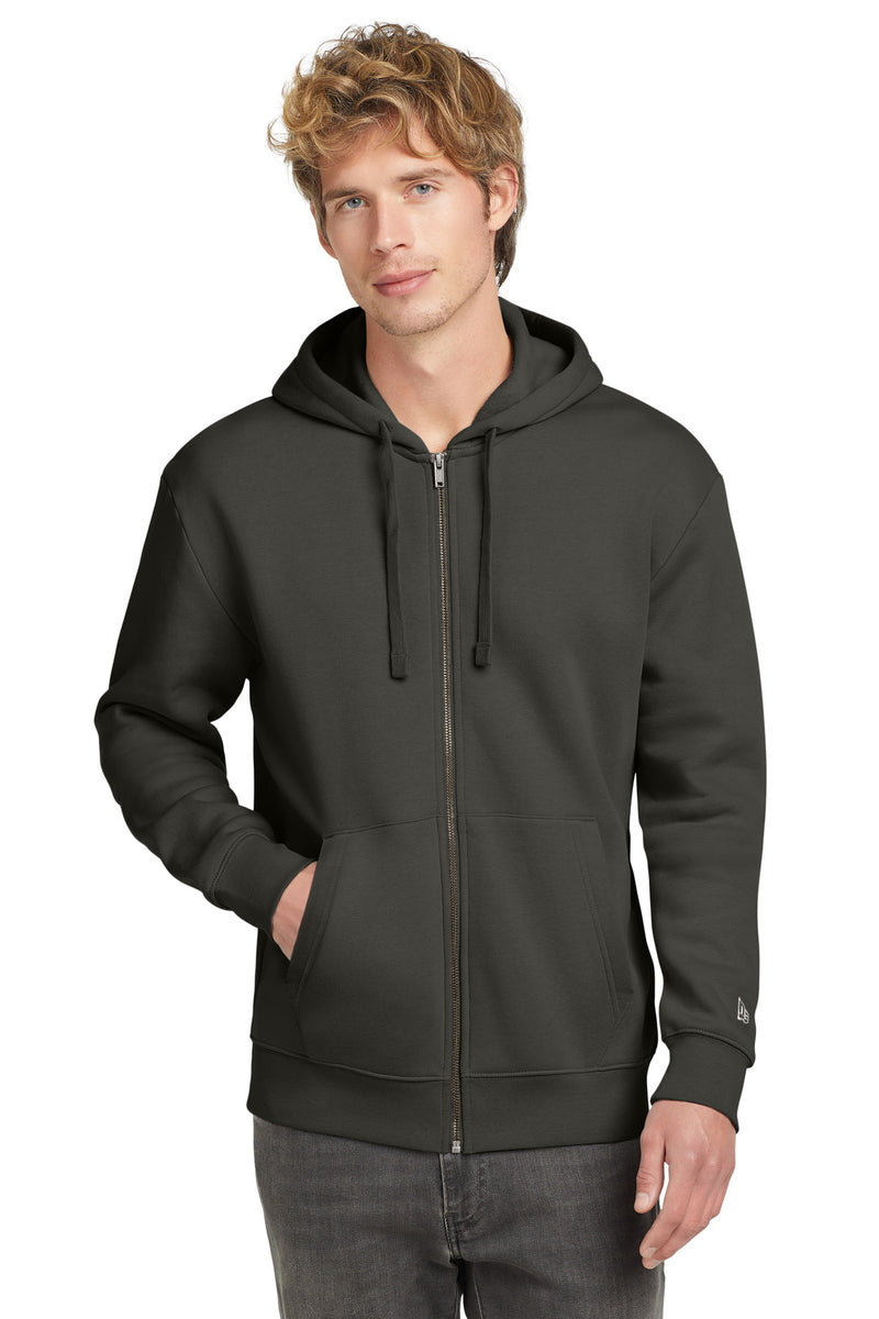 New Era Heritage Fleece Full-Zip Hoodie - Graphite