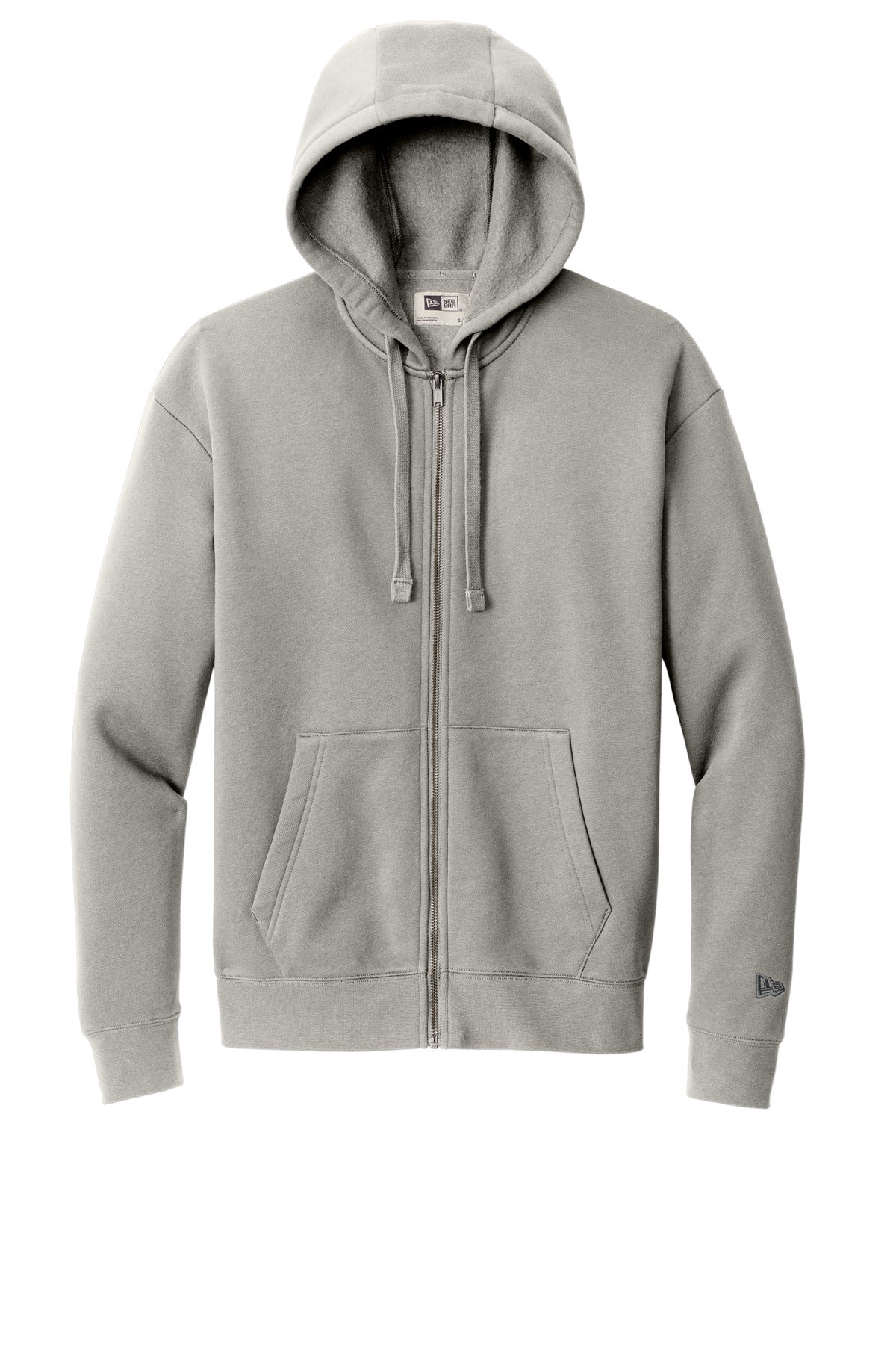 New Era Heritage Fleece Full-Zip Hoodie - Rainstorm Grey