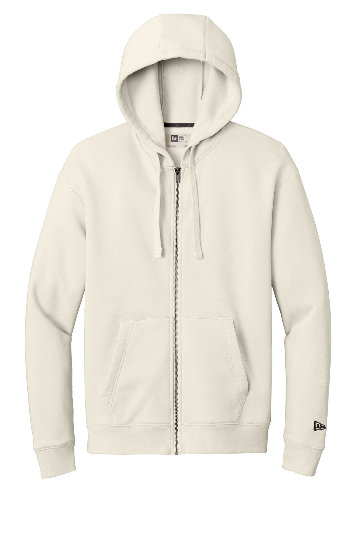 New Era Heritage Fleece Full-Zip Hoodie - Soft Beige