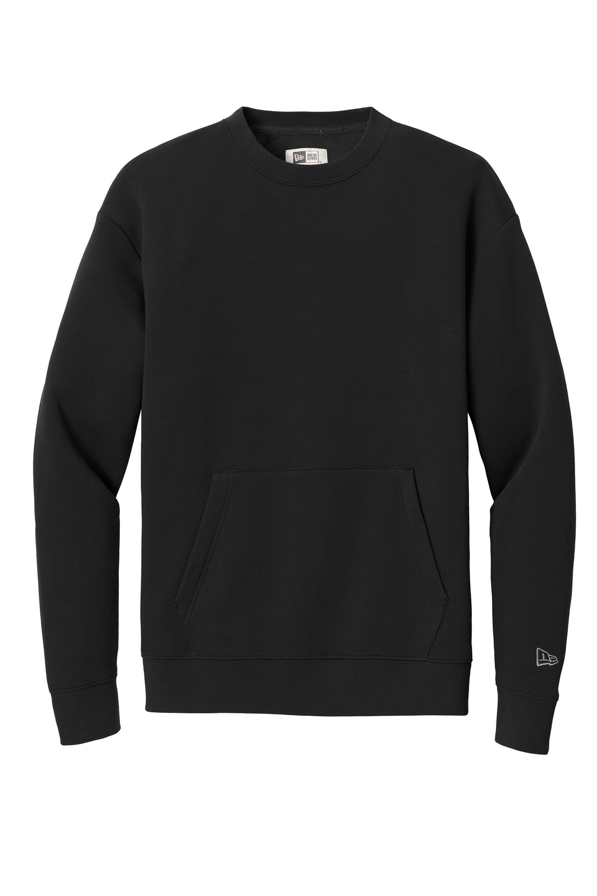 New Era Heritage Fleece Pocket Crew - Black