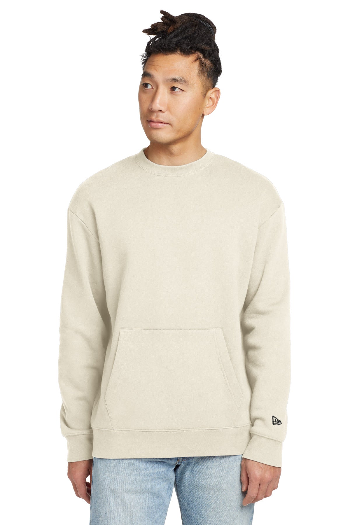 New Era Heritage Fleece Pocket Crew - Soft Beige