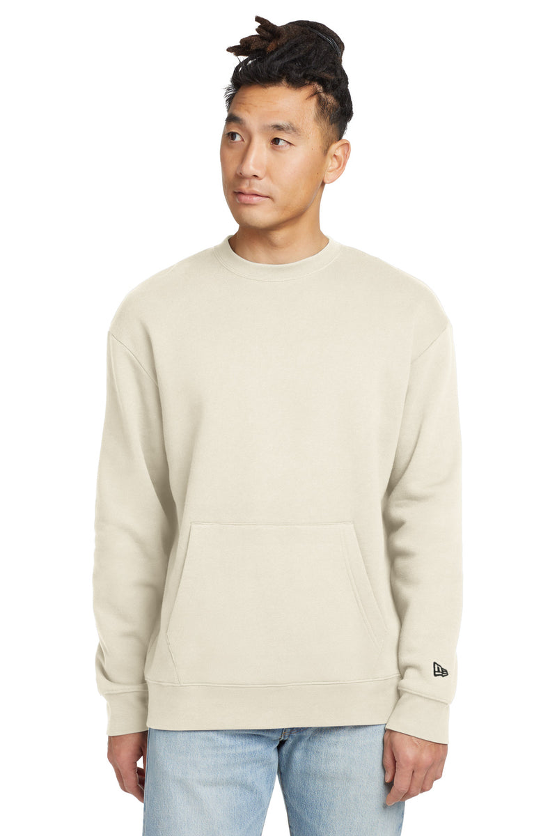 New Era Heritage Fleece Pocket Crew - Soft Beige