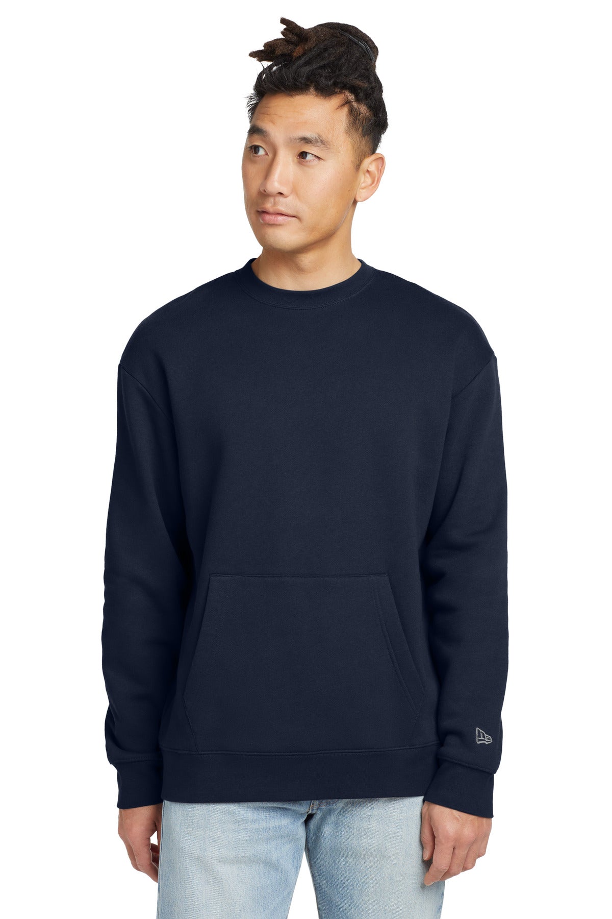 New Era Heritage Fleece Pocket Crew - True Navy
