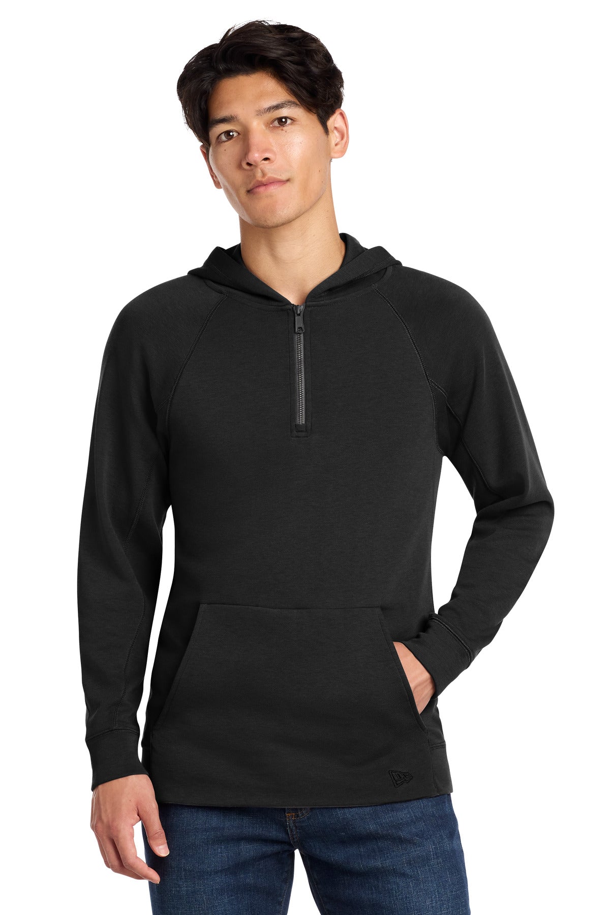 New Era STS 1/4-Zip Hoodie - Black