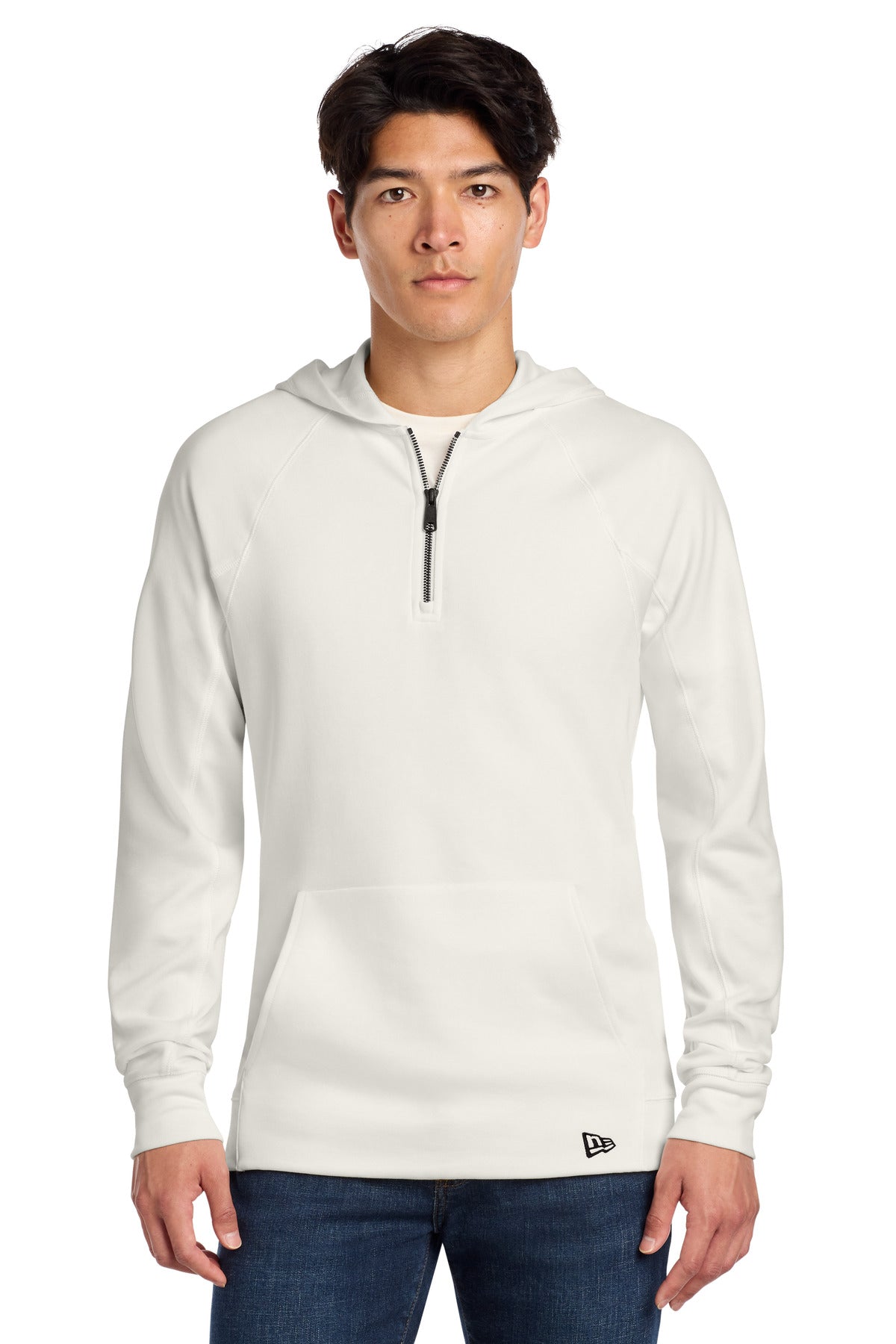 New Era STS 1/4-Zip Hoodie - Fan White