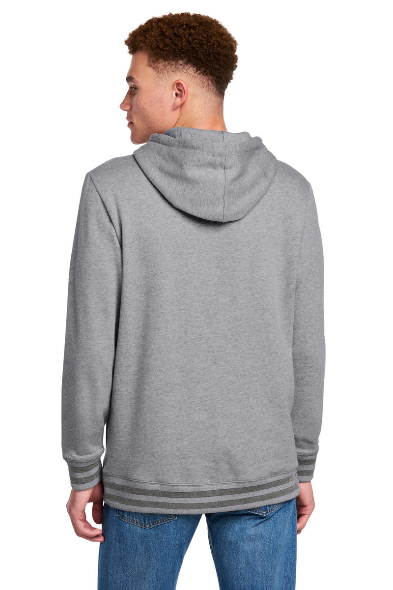 New Era Comeback Fleece Pullover Hoodie - Athletic Heather/ Dark Heather Grey