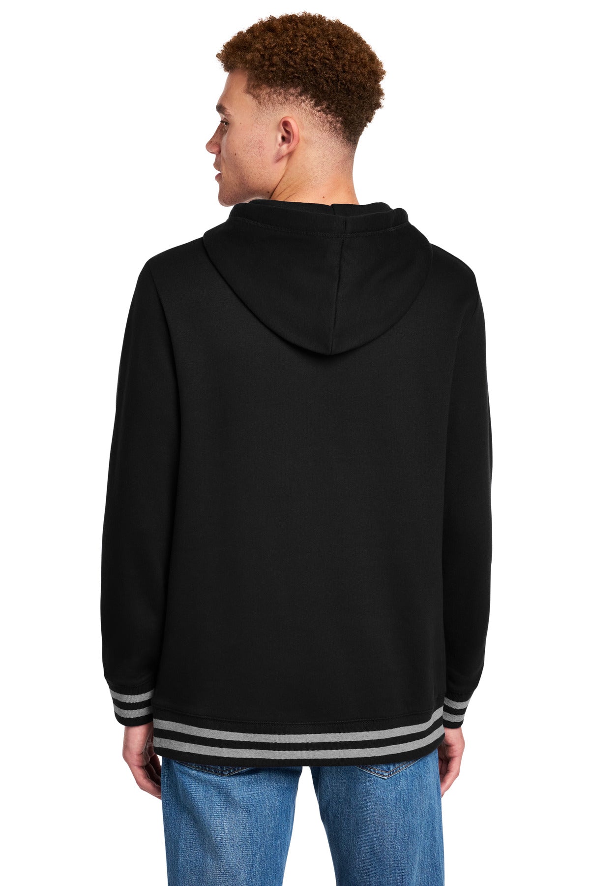 New Era Comeback Fleece Pullover Hoodie - Black/ Athletic Heather