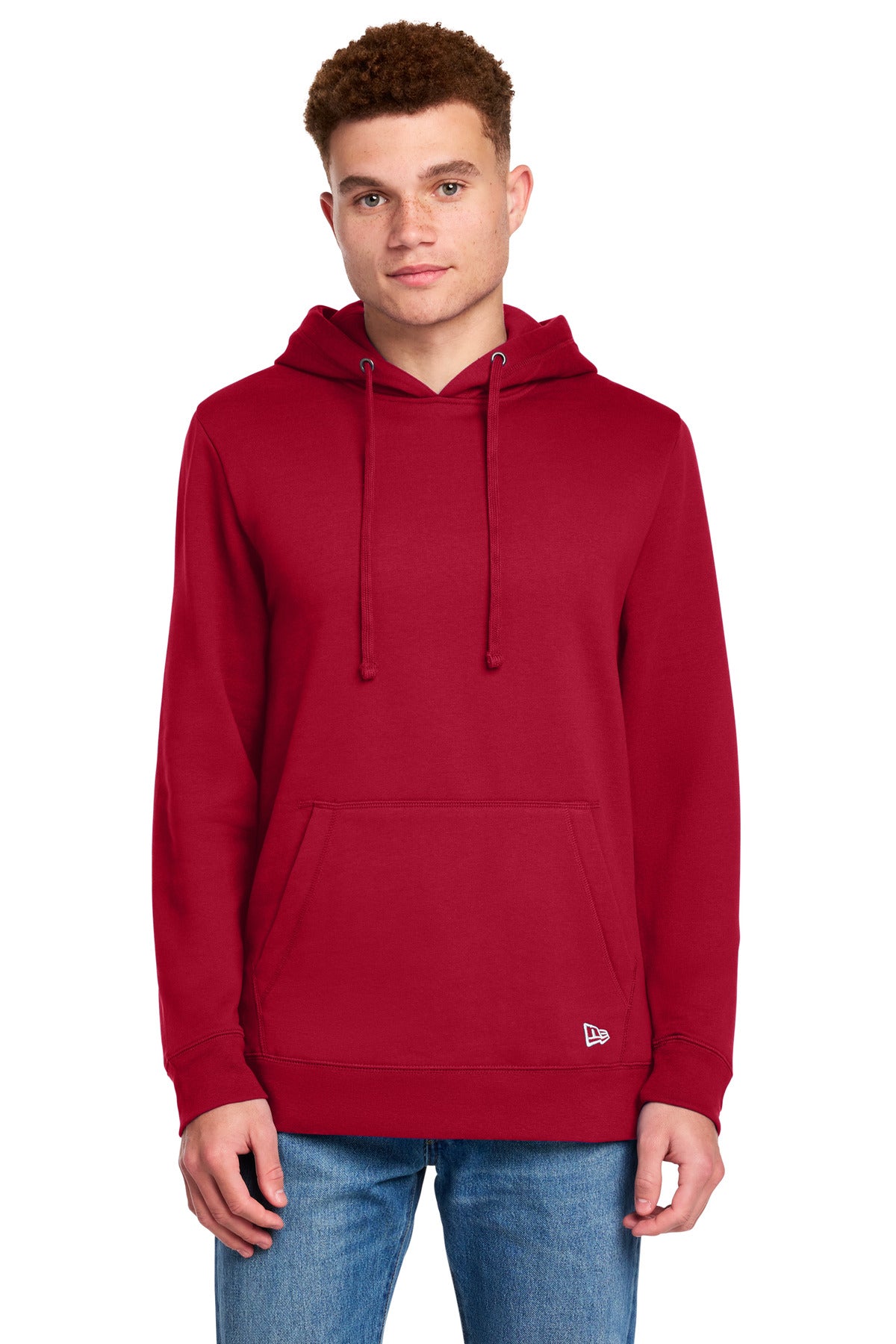 New Era Comeback Fleece Pullover Hoodie - Crimson