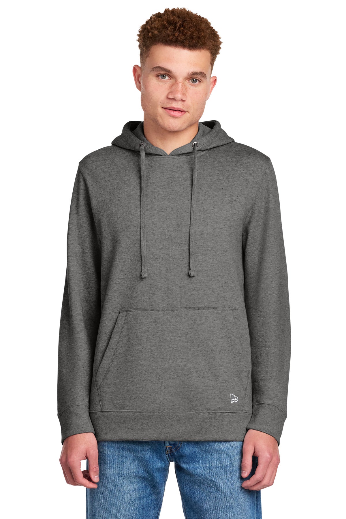 New Era Comeback Fleece Pullover Hoodie - Dark Heather Grey