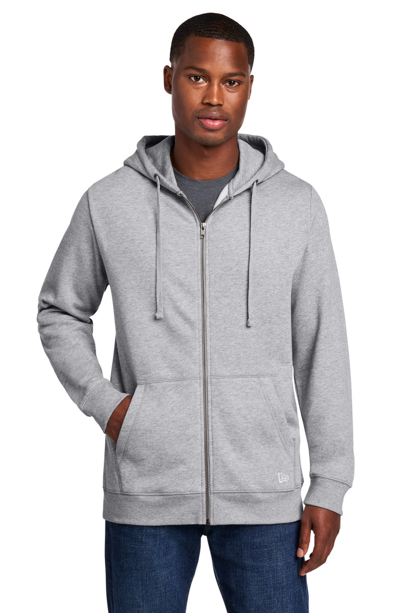 New Era Comeback Fleece Full-Zip Hoodie - Athletic Heather