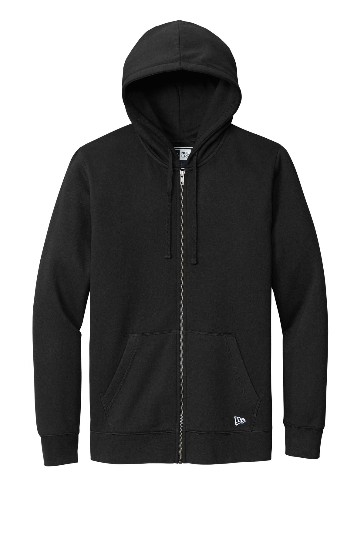New Era Comeback Fleece Full-Zip Hoodie - Black
