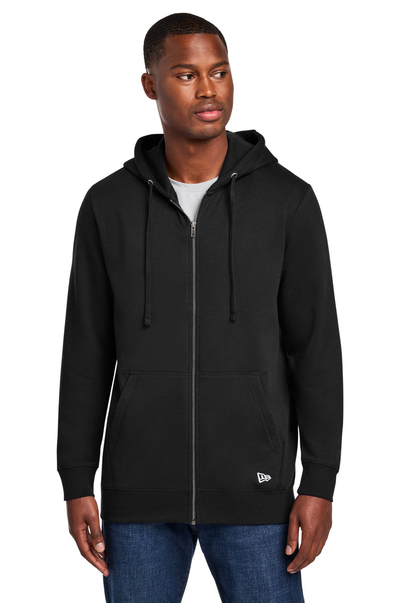 New Era Comeback Fleece Full-Zip Hoodie - Black