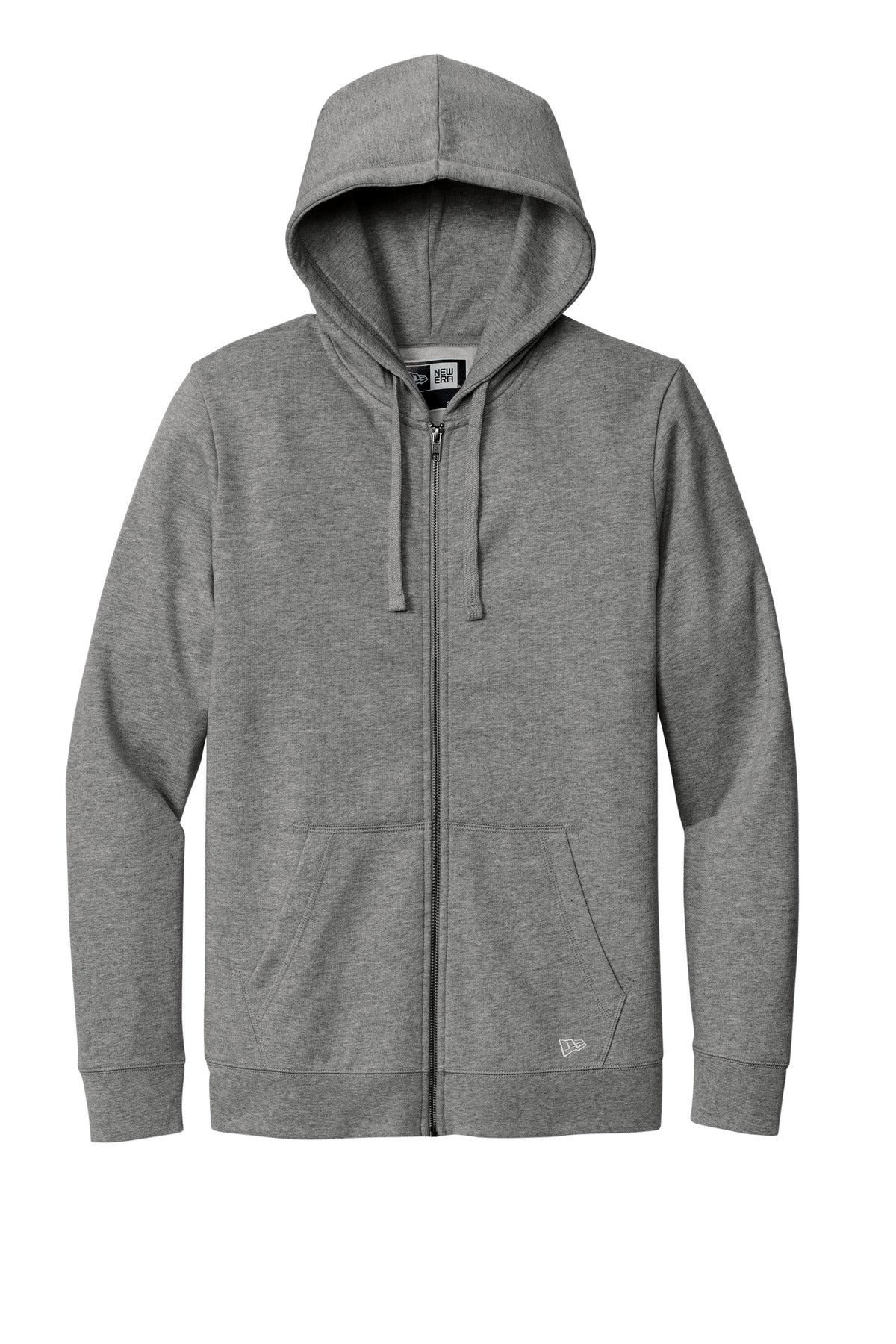 New Era Comeback Fleece Full-Zip Hoodie - Dark Heather Grey
