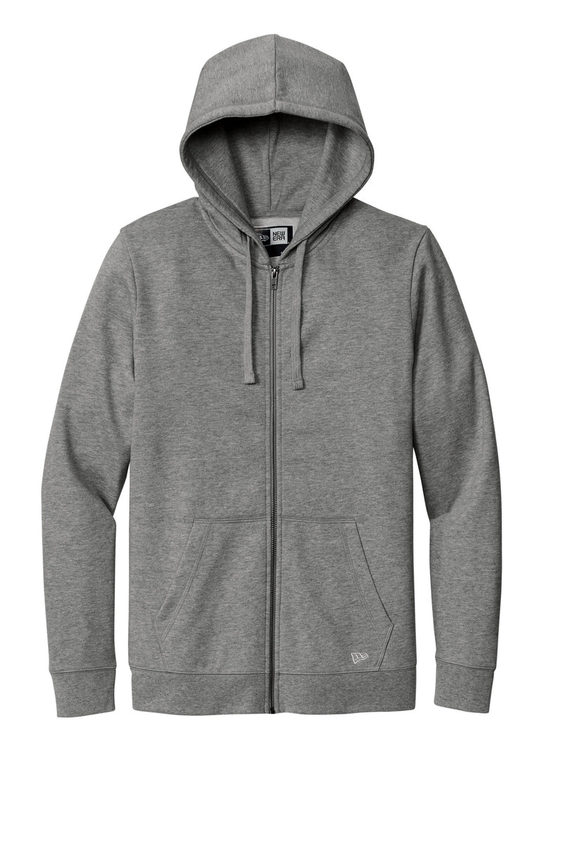 New Era Comeback Fleece Full-Zip Hoodie - Dark Heather Grey