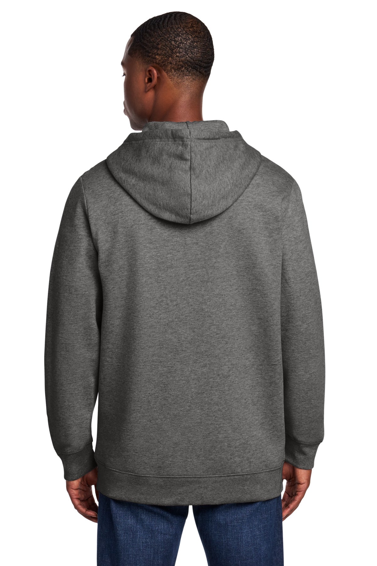 New Era Comeback Fleece Full-Zip Hoodie - Dark Heather Grey