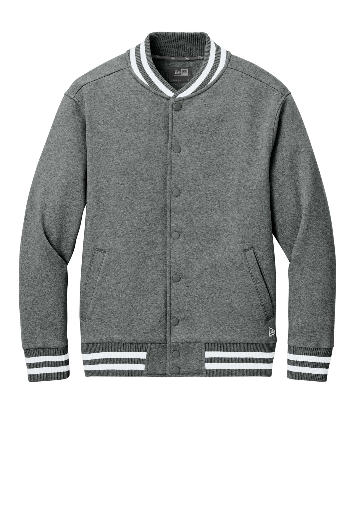 New Era Varsity Heavyweight Fleece Jacket - Grey Frost