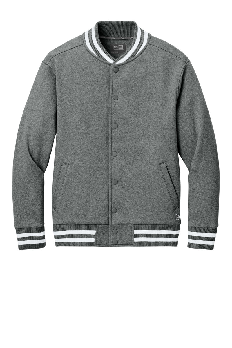 New Era Varsity Heavyweight Fleece Jacket - Grey Frost