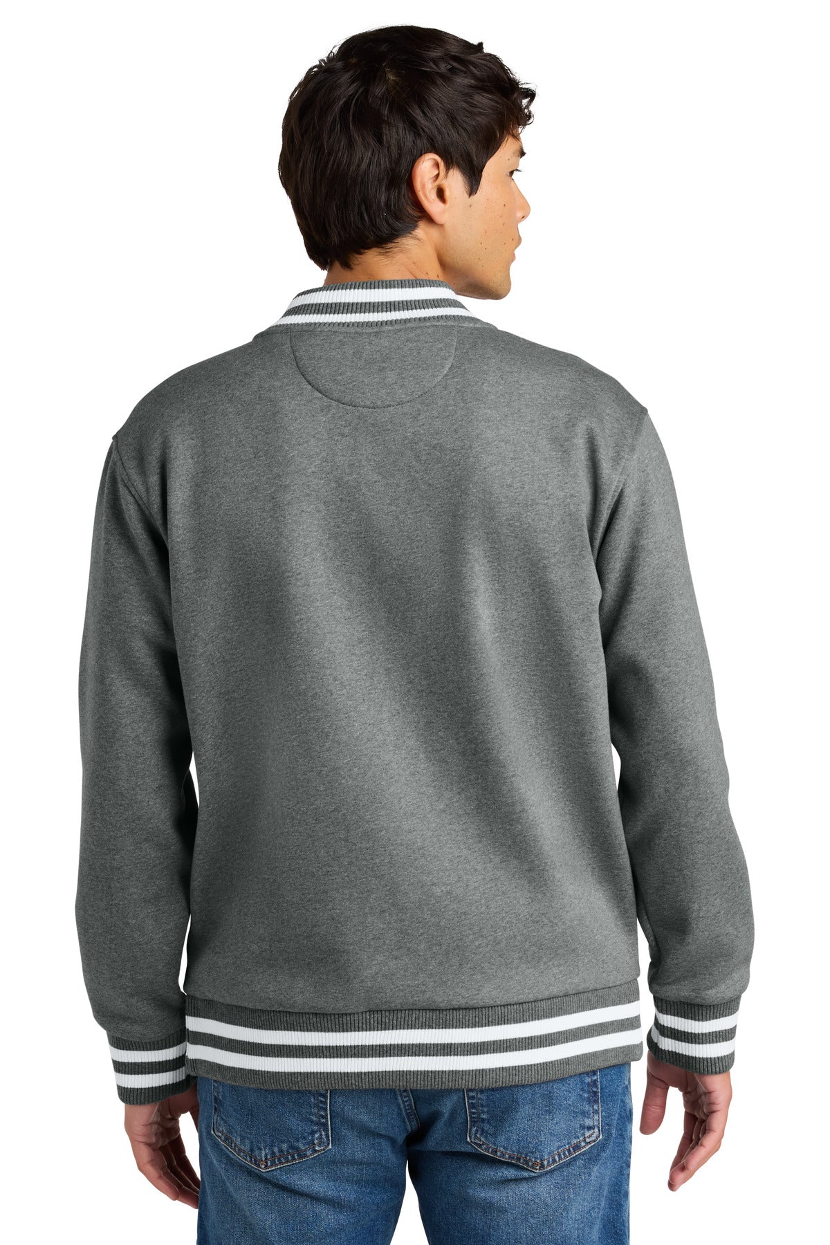 New Era Varsity Heavyweight Fleece Jacket - Grey Frost