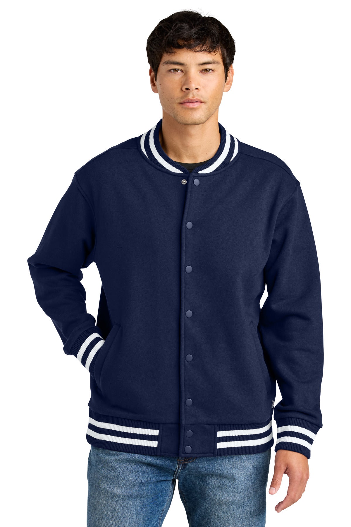 New Era Varsity Heavyweight Fleece Jacket - True Navy