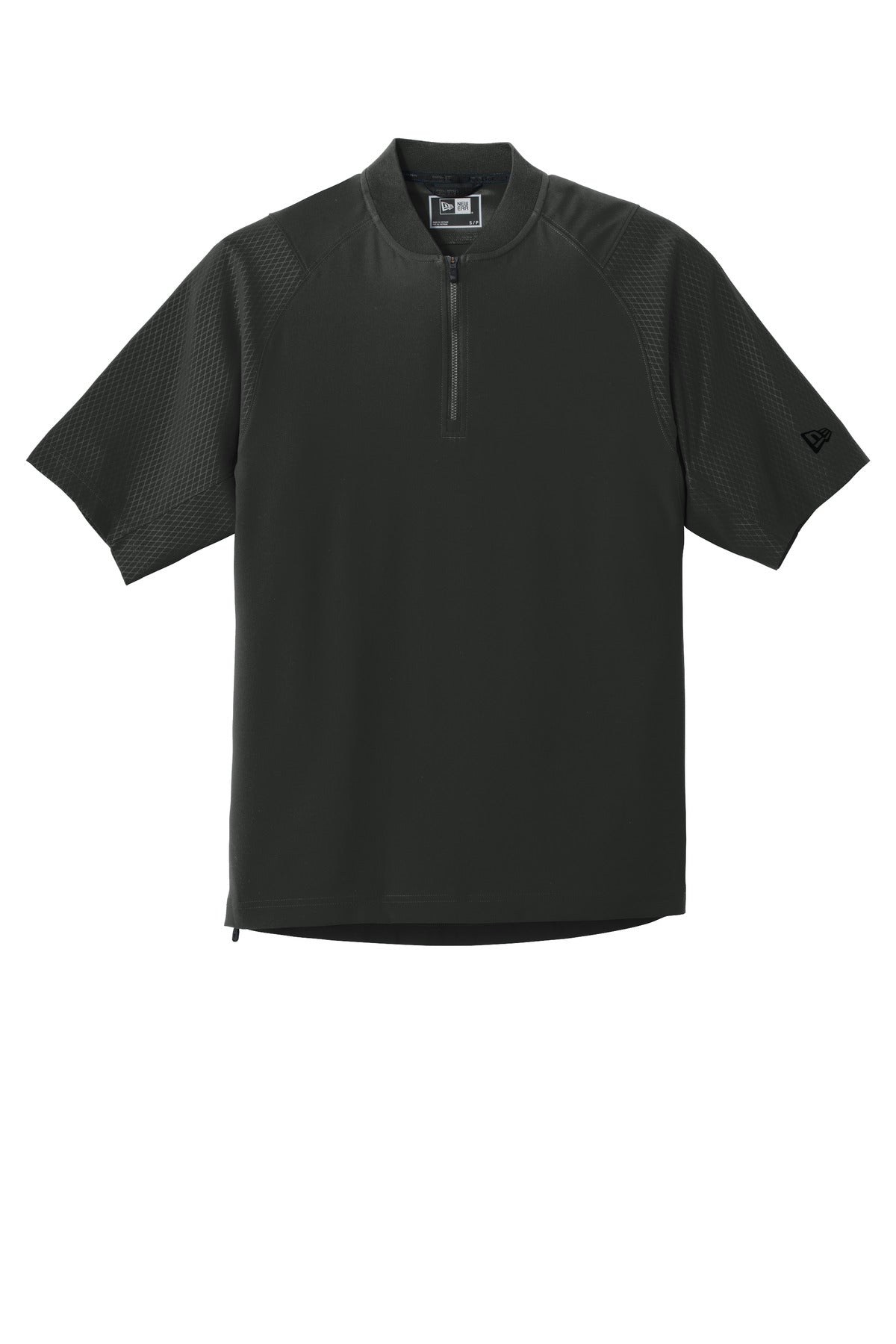 New Era  Cage Short Sleeve 1/4-Zip Jacket - Black