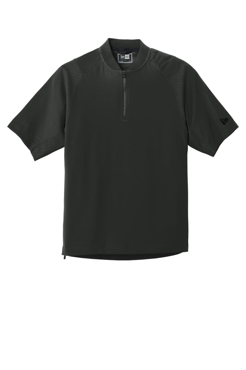 New Era  Cage Short Sleeve 1/4-Zip Jacket - Black
