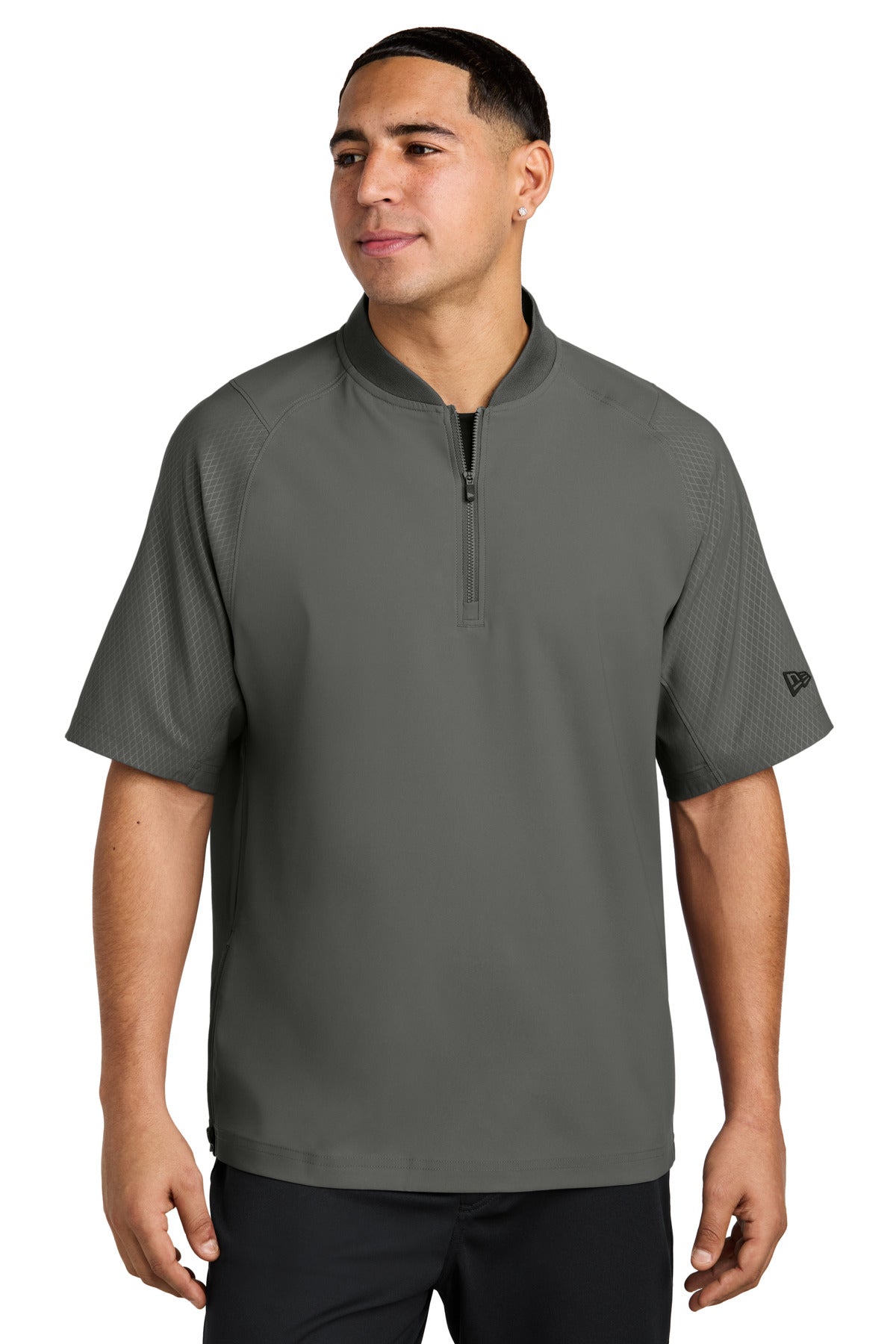 New Era  Cage Short Sleeve 1/4-Zip Jacket - Graphite
