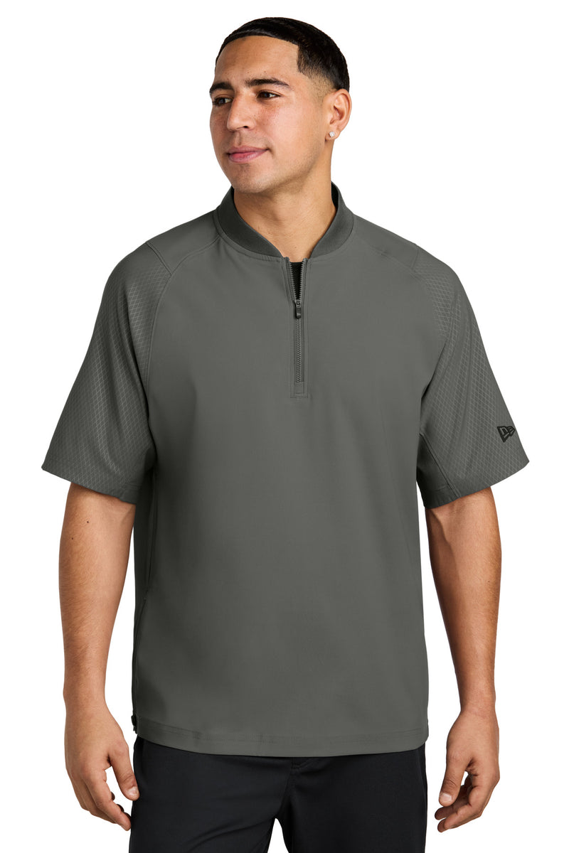New Era  Cage Short Sleeve 1/4-Zip Jacket - Graphite