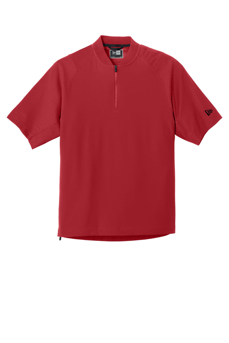 New Era  Cage Short Sleeve 1/4-Zip Jacket - Scarlet