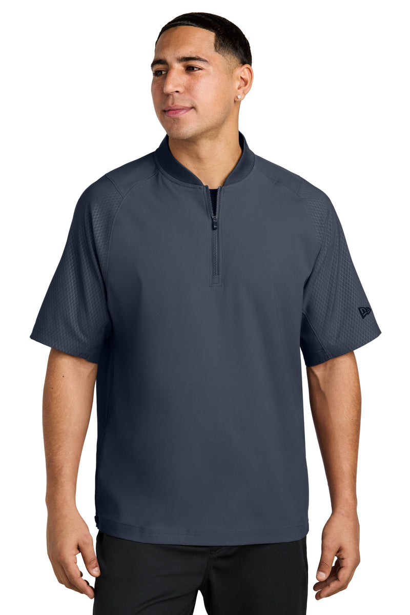 New Era  Cage Short Sleeve 1/4-Zip Jacket - True Navy