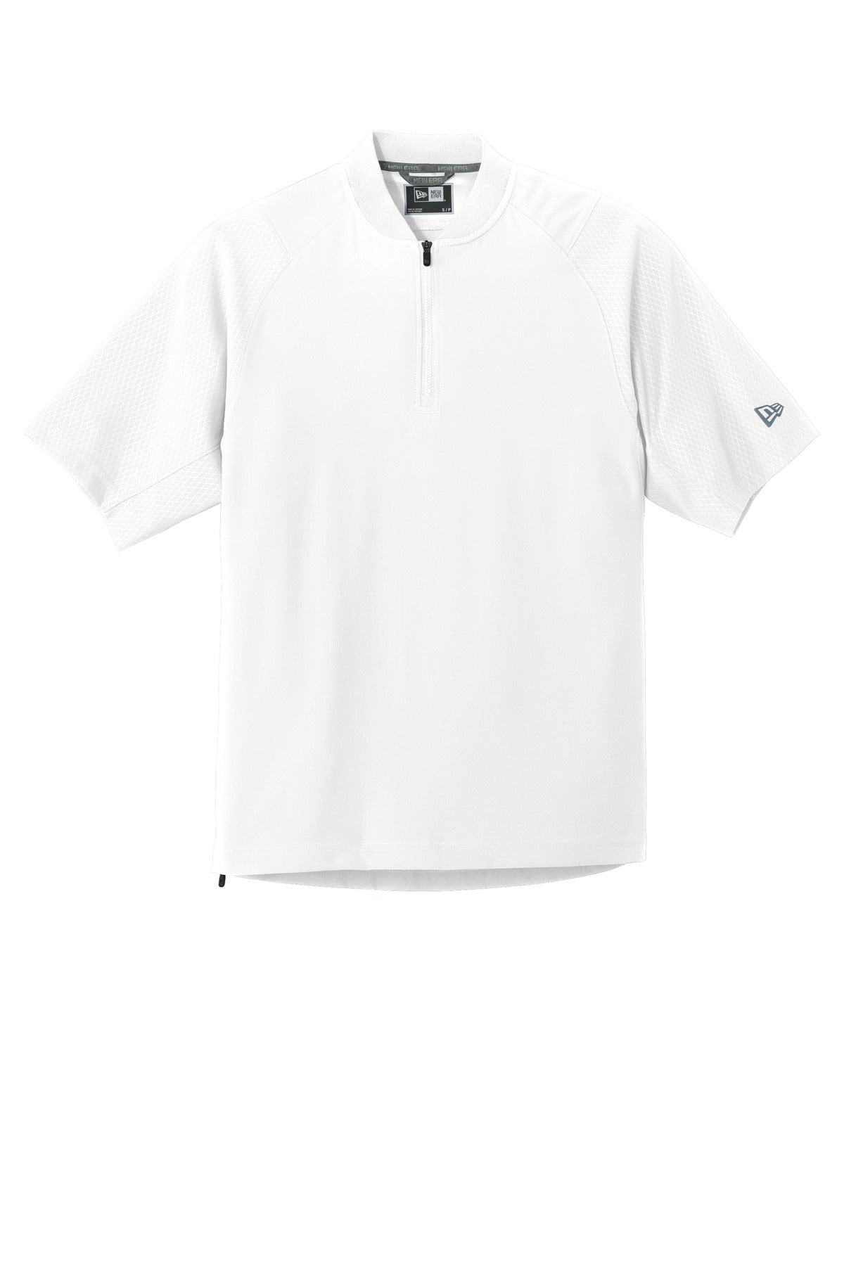 New Era  Cage Short Sleeve 1/4-Zip Jacket - White