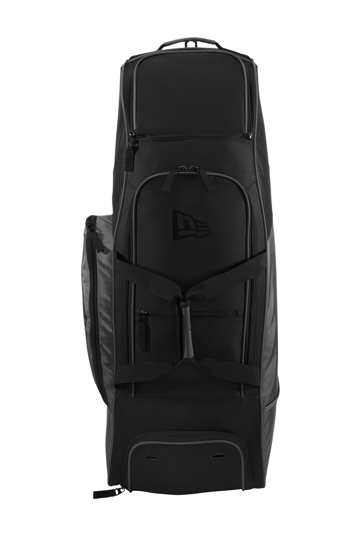 New Era  Shutout Wheeled Bat Bag - Graphite/ Black