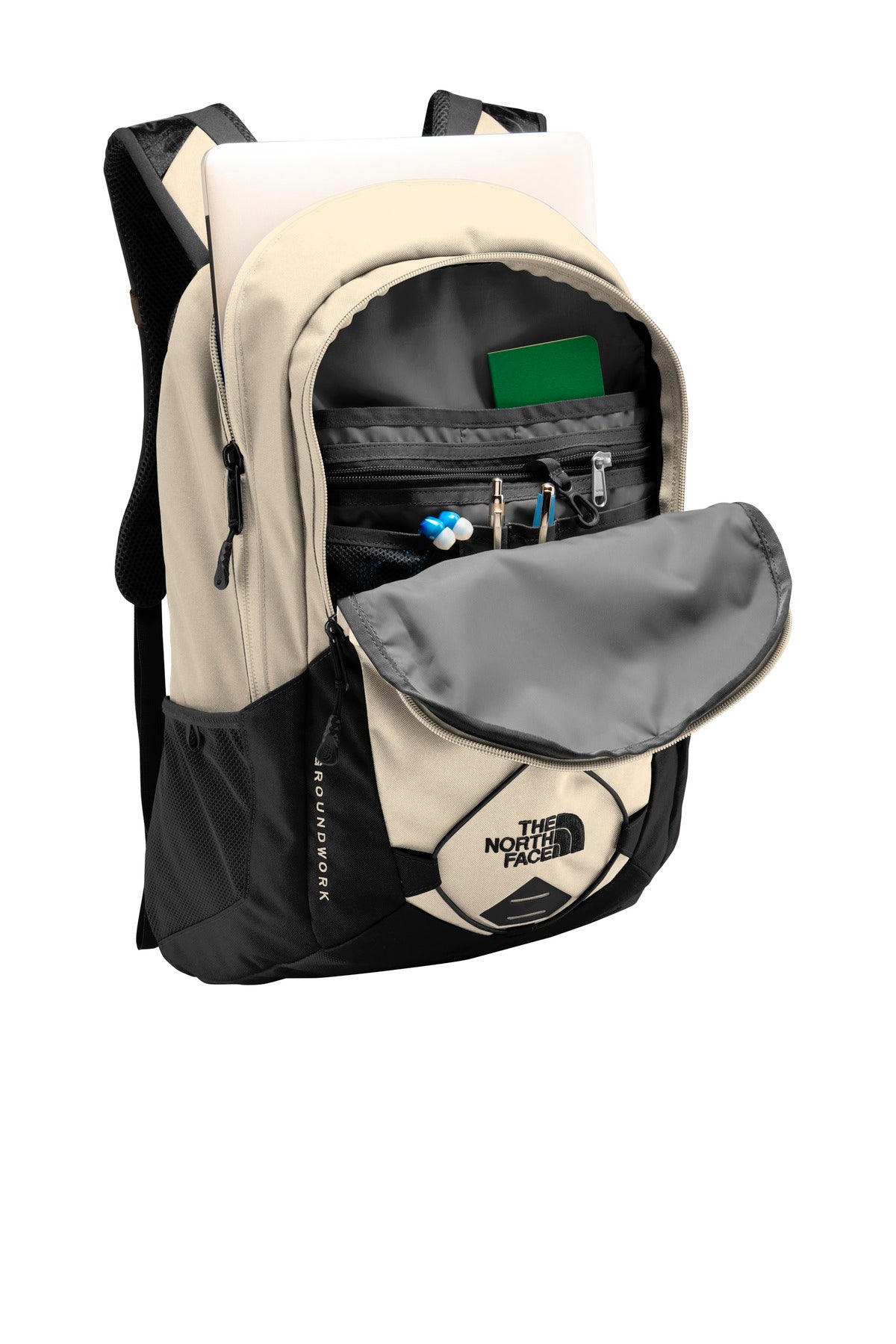 The North Face  Groundwork Backpack - Rainyday Ivory Dark Heather/ TNF Black