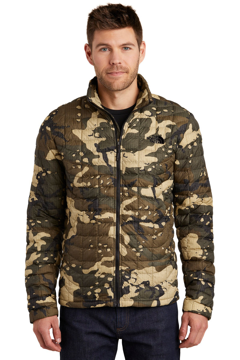 The North Face  ThermoBall   Trekker Jacket - Burnt Olive Green Woodchip Camo Print