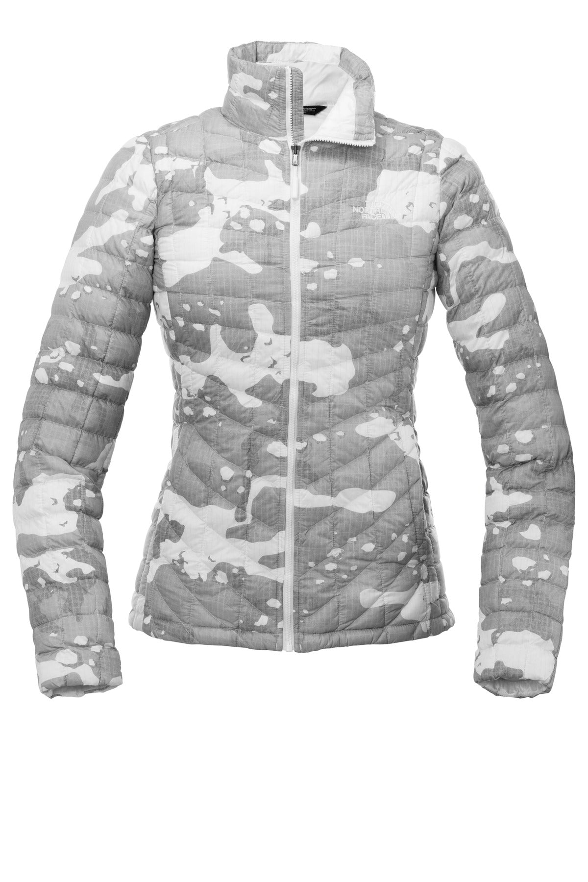 The North Face  Women's ThermoBall  Trekker Jacket - TNF White Woodchip Print