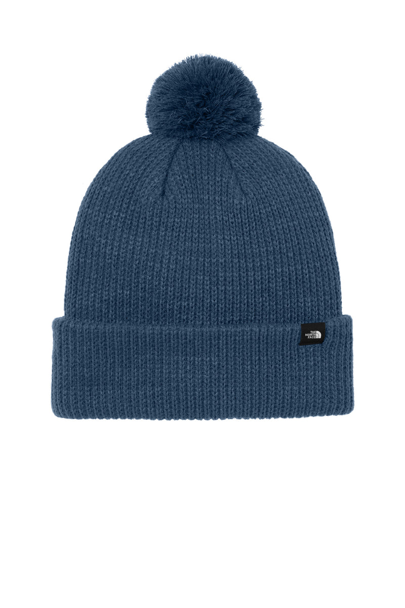 The North Face Pom Beanie - Shady Blue