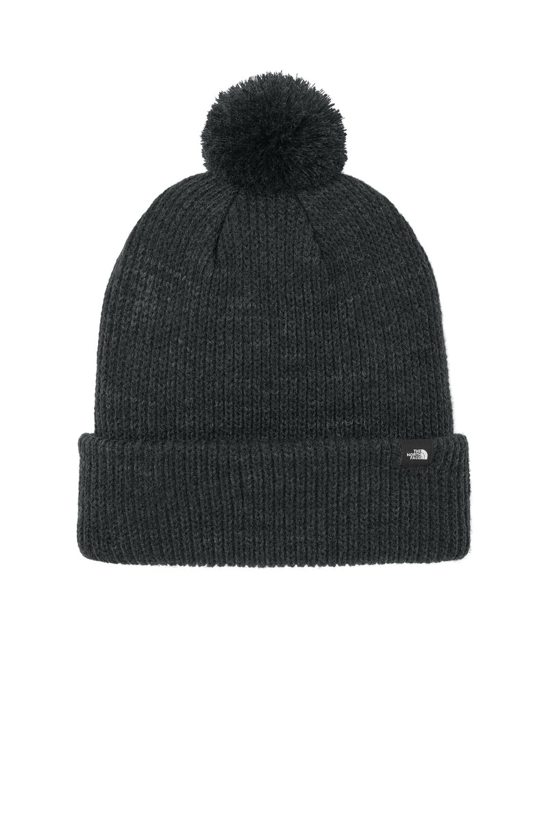 The North Face Pom Beanie - TNF Black Heather