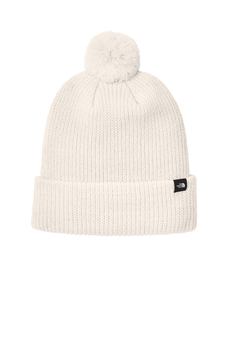 The North Face Pom Beanie - Vintage White