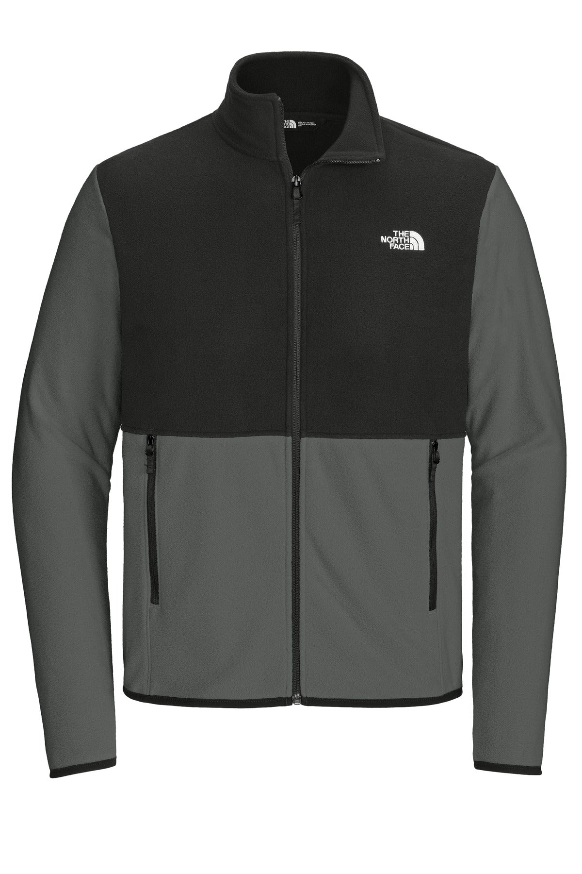 The North Face Glacier Full-Zip Fleece Jacket - Asphalt Grey/ TNF Black