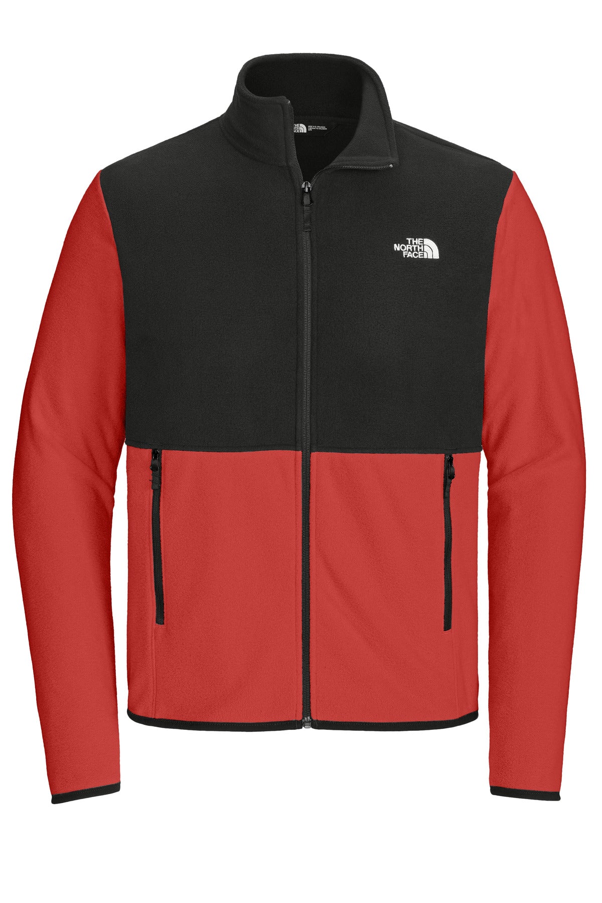 The North Face Glacier Full-Zip Fleece Jacket - Rage Red / TNF Black