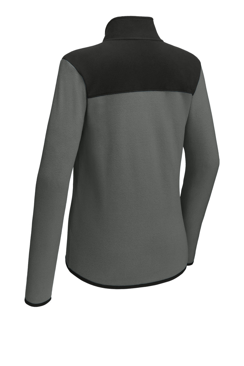 The North Face Women's Glacier Full-Zip Fleece Jacket - Asphalt Grey/ TNF Black