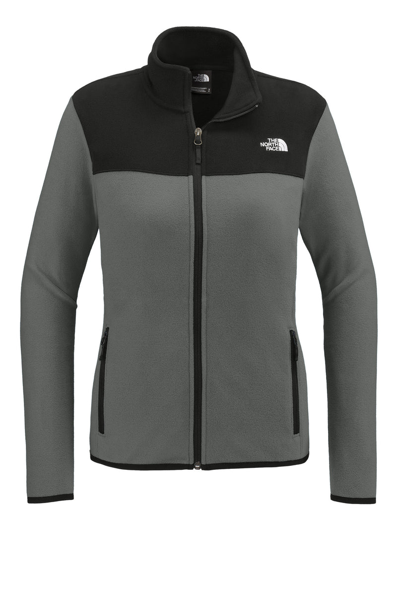 The North Face Women's Glacier Full-Zip Fleece Jacket - Asphalt Grey/ TNF Black
