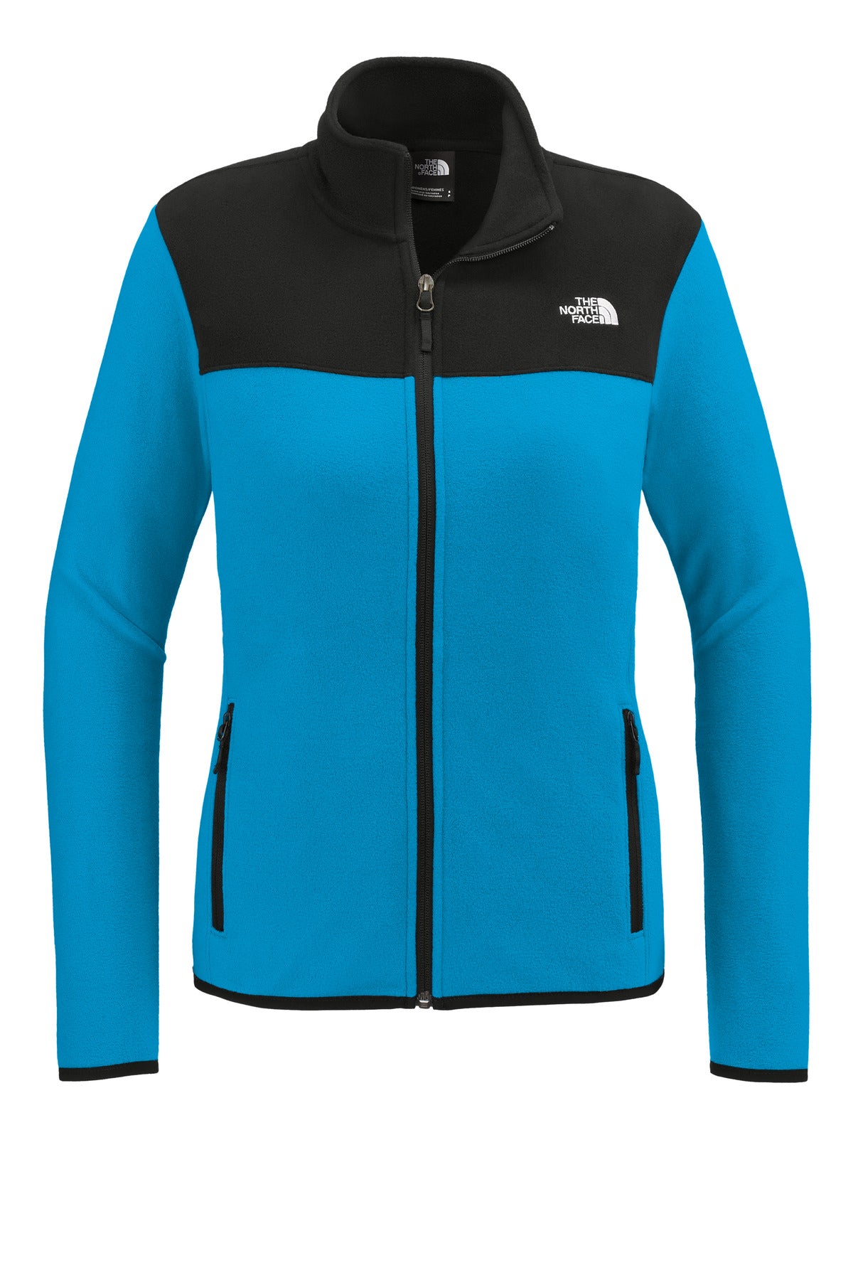 The North Face Women's Glacier Full-Zip Fleece Jacket - Hero Blue/ TNF Black