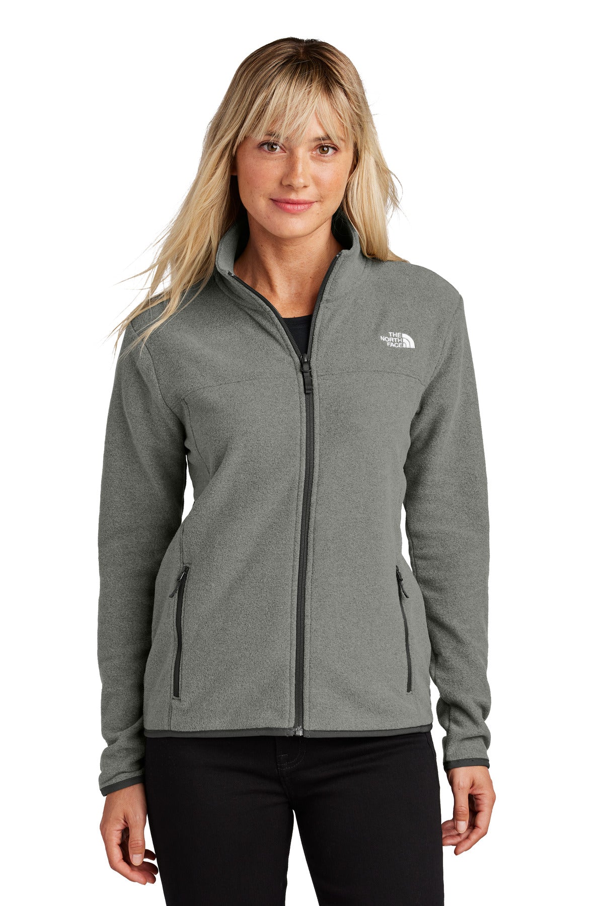 The North Face Women's Glacier Full-Zip Fleece Jacket - TNF Medium Grey Heather